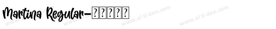 Martina Regular字体转换